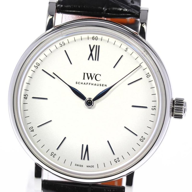 ☆美品☆箱・保証書付き【IWC SCHAFFHAUSEN】IWC ポートフィノ IW511102 ハンドワインド ピュアークラシック 自動巻き メンズ  | LINEブランドカタログ