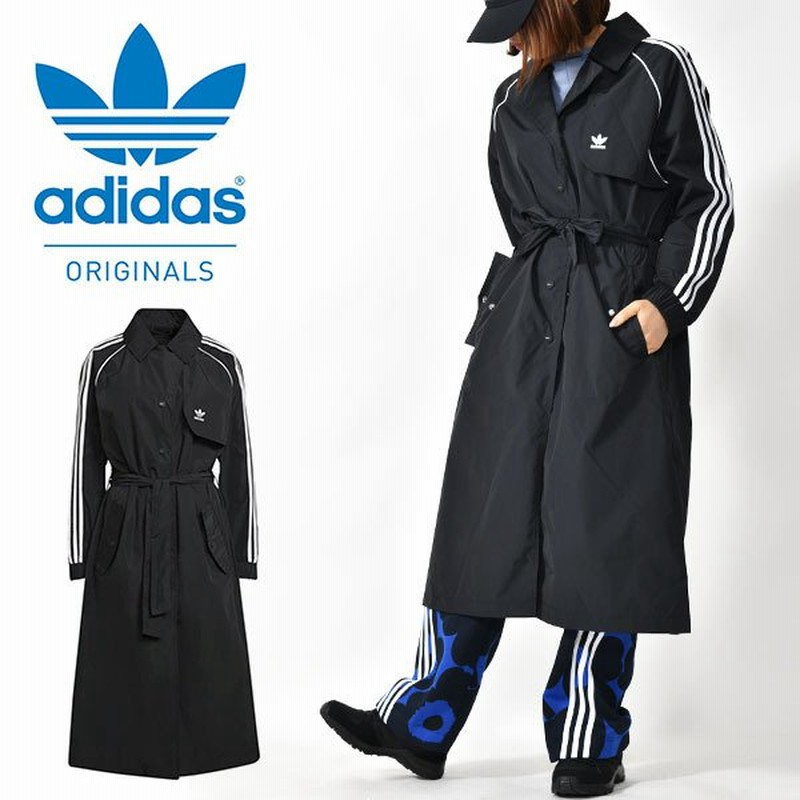 30 Off アディダス レディース トレンチコート Adidas Trench Coat ロング丈 アウター 3本ライン Originals オリジナルス 21秋新作 Izr23 通販 Lineポイント最大0 5 Get Lineショッピング
