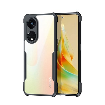 XUNDD 軍事防摔 OPPO Reno8 T 5G 鏡頭全包覆 清透保護殼 手機殼(夜幕黑)