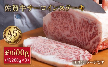 佐賀牛 サーロイン ステーキ 600g（約200g×3枚）霜降り 黒毛和牛[HAA005]