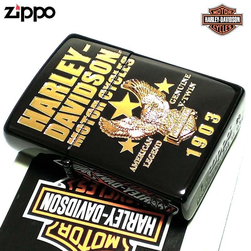 ZIPPO ライター ハーレーダビッドソン ジッポ イオンブラック ...