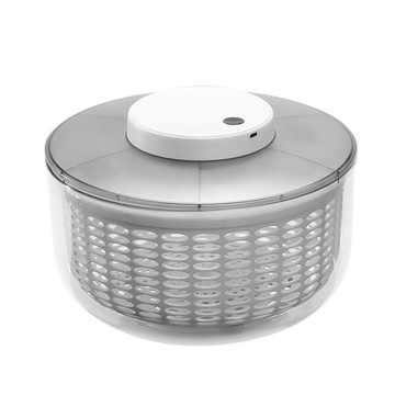 蔬果清洗機 【悅購】電動果蔬脫水器 蔬菜沙拉脫水器果 電動瀝水籃 果蔬甩水器 蔬菜甩幹機 洗菜脫水神器 大號6L