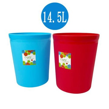 好運花圓型大垃圾桶/紙林-14.5L(2色可選)