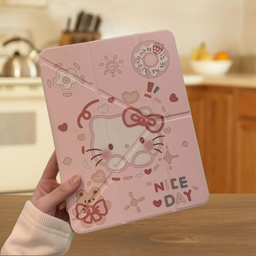凱蒂小熊蘋果iPad11平板殼保護套iPadAir 8/7十9代iPadPro女MINI7