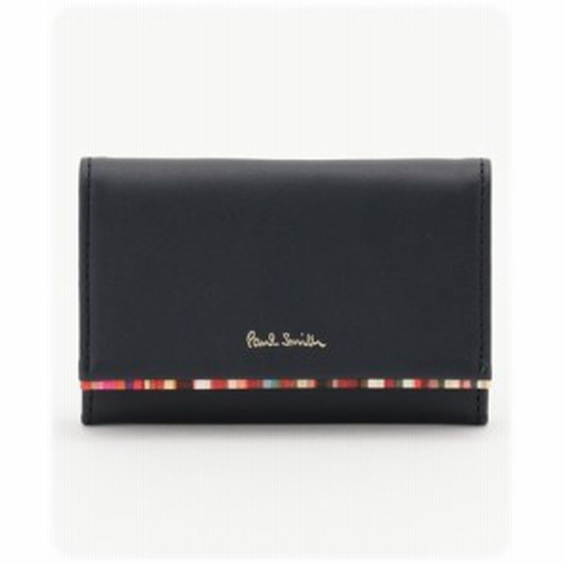 ポールスミス Paul Smith クロスオーバーストライプトリム レディース 名刺入れ カードケース ネイビー 通販 Lineポイント最大1 0 Get Lineショッピング