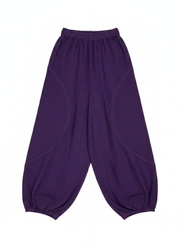 【聲聲慢】天絲棉混紡工藝燈籠褲