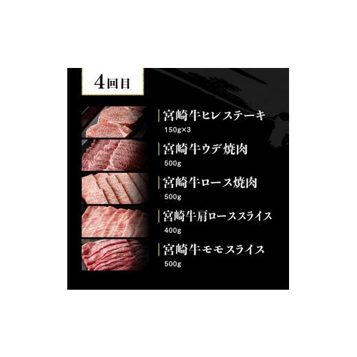 ふるさと納税 宮崎県 川南町 ※令和6年2月より発送開始※宮崎牛12ヶ月定期便Ｄ(ヒレステーキ／ウデスライス／ロースステーキ／肩ローススライス／モ…