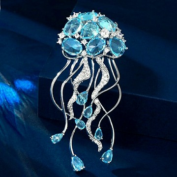 【巴黎精品】現貨+預購 女西裝高級胸針裝飾別針領針襯衫防走光釦首飾-水母輕奢精緻創意女配件2色a1jx98