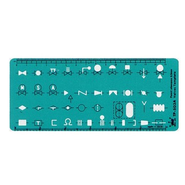 徠福 配管符號定規  / 片 TP-503A