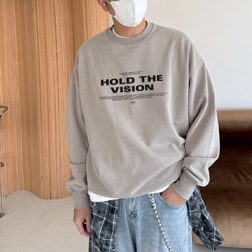 【AMERO】男裝 女裝 長袖圓領Ｔ恤 水洗 大學T