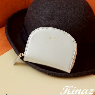【KINAZ】驚喜圓滑貼心分層零錢包-精靈月光銀-小物魔法系列(BB95523-85)