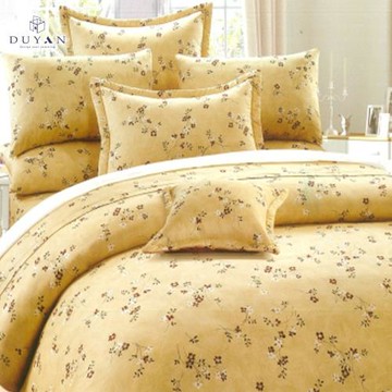 【DUYAN 竹漾】40支精梳棉六件式兩用被床罩組 暖陽花苑 台灣製(雙人)
