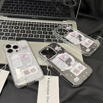 免運+隔日🚚 Magsafe磁吸手機殼 睡覺小熊 蘋果17promax 16 15plus 14 13 12 11防摔