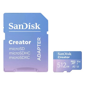 SanDisk 晟碟 Creator microSD UHS-I 記憶卡 SDSQXAV-512G-GN6MS  1個  512GB