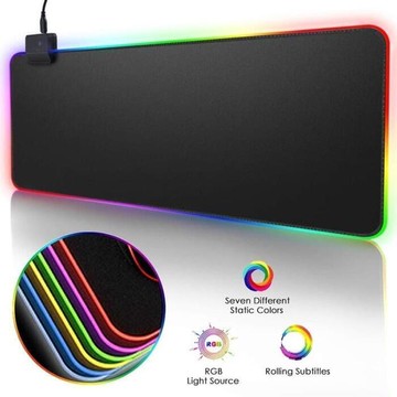 快速出貨 台灣現貨帶有 Rgb Led 燈的大型巨型鼠標墊遊戲鼠標墊