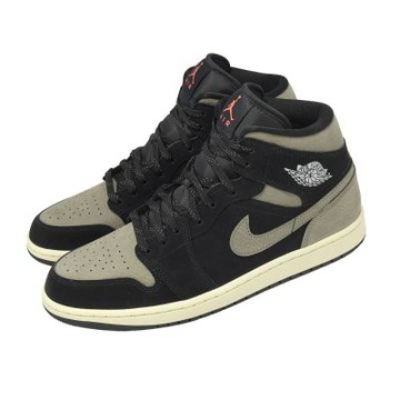 Nike 休閒鞋 Air Jordan 1 Mid SE 男鞋 黑 棕 喬丹 AJ1 IB7110-002