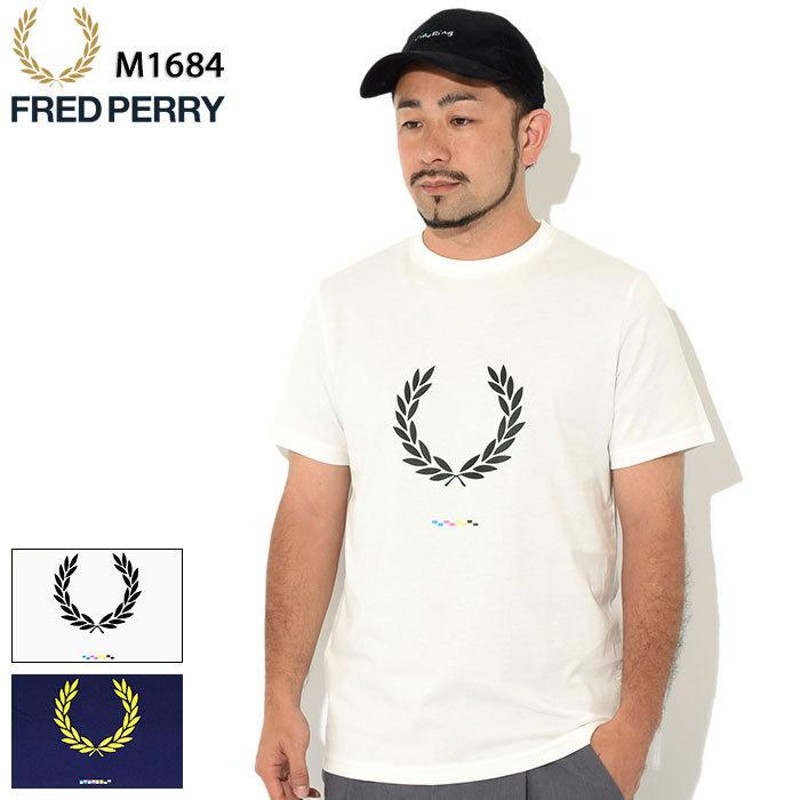 フレッドペリー Tシャツ 半袖 FRED PERRY メンズ プリント レジスト