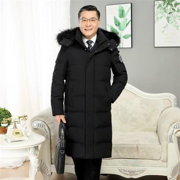 【米蘭精品】羽絨外套鴨絨夾克-時尚長款保暖防風男外套4色74ib11