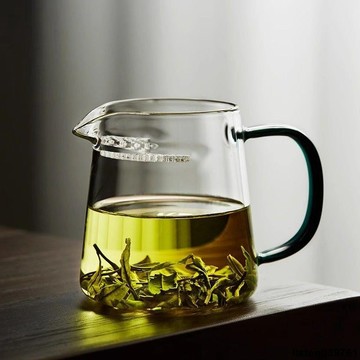 【台灣出貨】高硼矽月牙公道杯 月亮形濾網 茶水分離 耐高溫 專為泡茶設計 茶杯 泡茶杯 泡茶壺 過濾網 泡茶濾網 台灣製