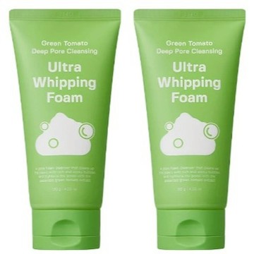 1+1心意加倍 SUNGBOON EDITOR 綠番茄緊緻毛孔奶霜洗面乳 120g共2入