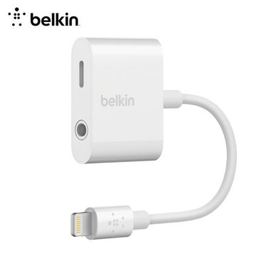 Belkin 3.5 mm Audio+Charge充電 蘋果 iPhone 分插器 兩年保固 F8J212btwht
