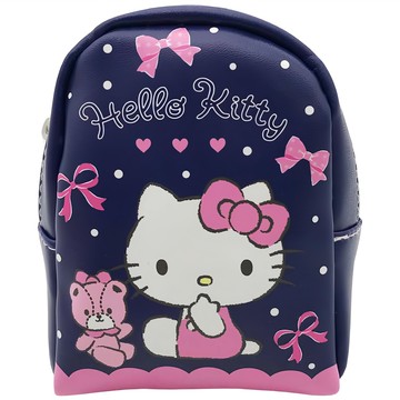 Hello Kitty 凱蒂貓 PU 背包式零錢袋  藍色  9 x 12 x 5cm