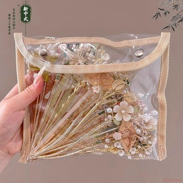 桃園出貨✨新中式古風發簪女高端盤髮釵簪子流蘇步搖2025新款國風發釵子頭飾