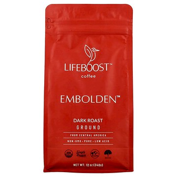 Lifeboost, 咖啡，Embolden™，研磨，深度烘焙，12 盎司（340 克）