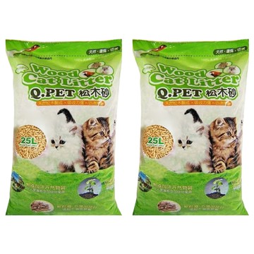 Q.PET House 松木砂 034170  25L  2包  松木香氣