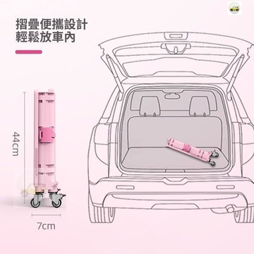 【熱賣🔥免運】車載收納箱拉桿可摺疊購物車汽車後備箱儲物箱多功能大容量買餸車