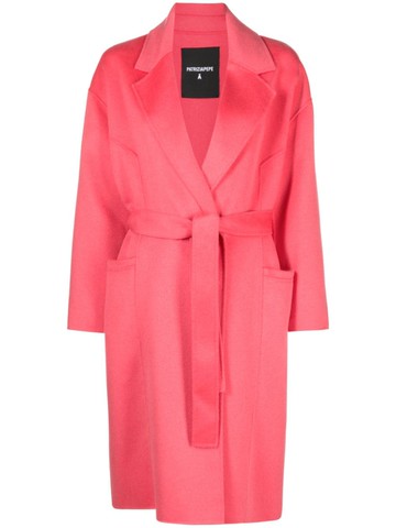 Patrizia Pepe - double-breasted wool-blend coat - women - Polyamide/Wool - 38 - Pink