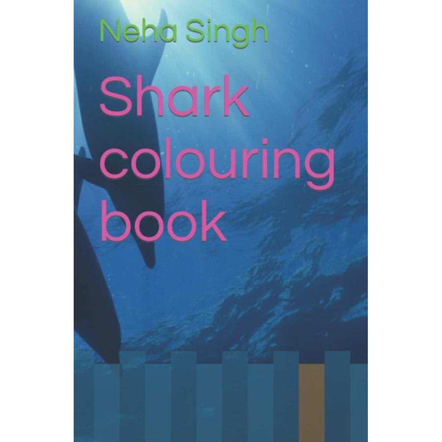 Shark colouring book