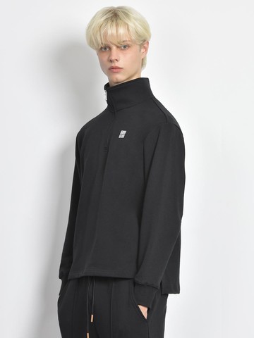 [Men's] Big Logo Color Sweatshirt (Black)