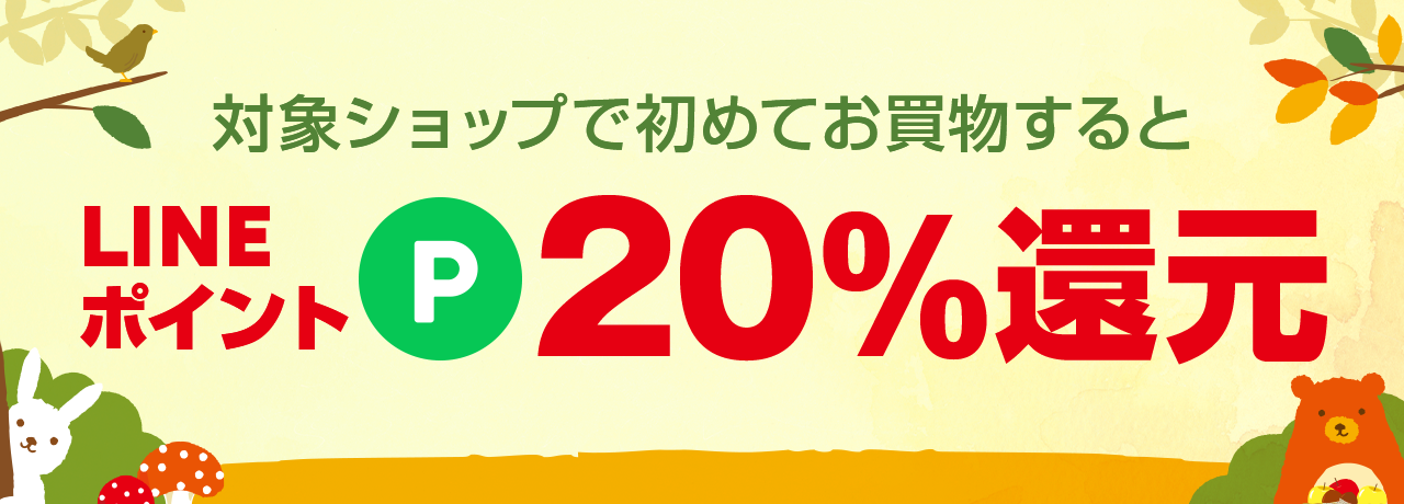 新規20%ポイント