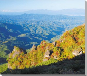 風景写真パネル 福島 紅葉の霊山（りょうぜん） インテリア アートパネル パネル 写真 壁飾り 壁掛け 額要らず 模様替え 雰囲気作り 風水