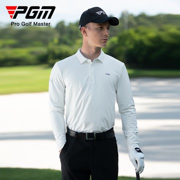 PGM高爾夫服裝男秋冬長袖T恤運動球服男裝衣服百搭polo衫 YF628