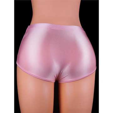 油亮性感打底褲彈力緊身絲滑光澤女運動瑜伽健美短褲內外穿三角褲