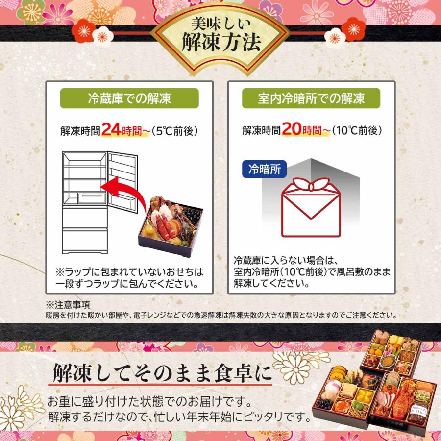 予約受付中 2024年おせち 京都「洙樂庵」減塩おせち Q41-1W 12月29日お届け 送料込み（北海道、沖縄、離島除く）