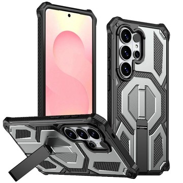 探險者 內嵌一體金屬支架 磁吸無線充 防摔殼 適用三星 S26 S25 S24 Ultra A57A37 手機殼 保護殼