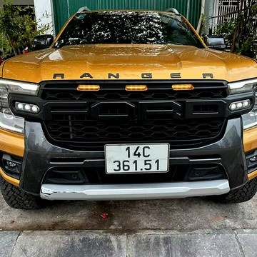 【MRK】FORD RANGER T9前中網 水箱罩-含黃色定位燈 沒亮時是白色燈殼 FG-FR22-9-Y