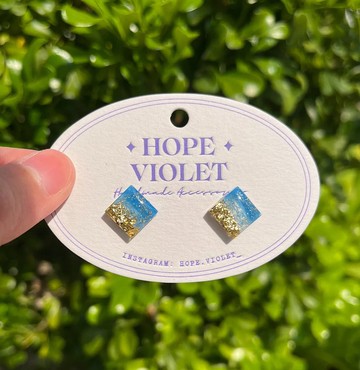 陽光金色沙灘海洋耳環- Sunny Seaside