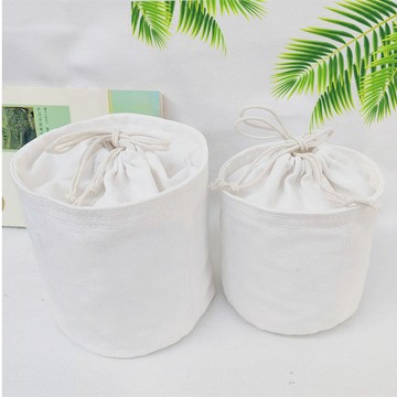 💥桃園出貨💥圓底束口袋內膽包大容量旅行立體帆布袋手工包內膽化妝品收納袋🌟可開票