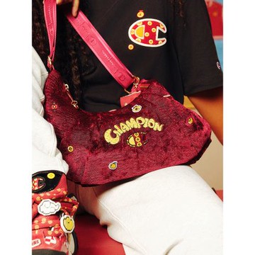 Champion冠軍蛇年可頌包腋下包女休閑小單肩包官方正品牛角包女