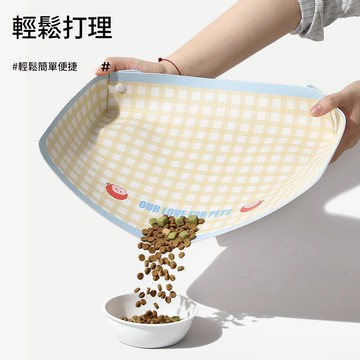 寵物貓狗碗餐墊｜PU皮防水防油防滑墊｜跨境熱銷寵物防灑碗墊｜易清潔好整理｜寵物用品 寵物配件 寵物餵食