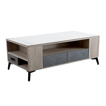 【日安家居】MIT愛拉4尺岩板茶几-含椅凳/二色秋香