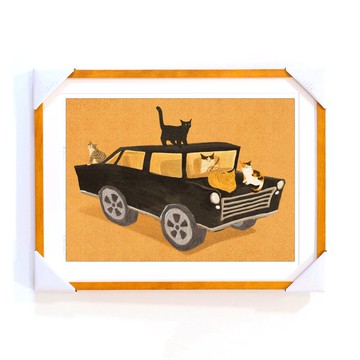 數位微噴版畫 | Big Black Car