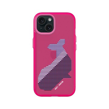 iPhone 15 Clear 粉漾桃 - The Wildlife Collection 動物野境系列 - 藍鯨
