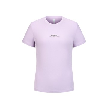運動T恤 T-SHIRTKC7522WFTS30 吸濕排汗 女上衣 木槿紫色 1911574-597