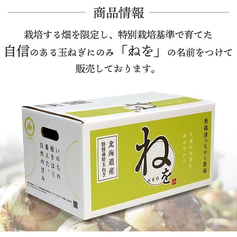 新篠津つちから農場 高級玉ねぎ「ねを NEO」北海道産 新篠津 特別栽培 高級たまねぎ (10kg)