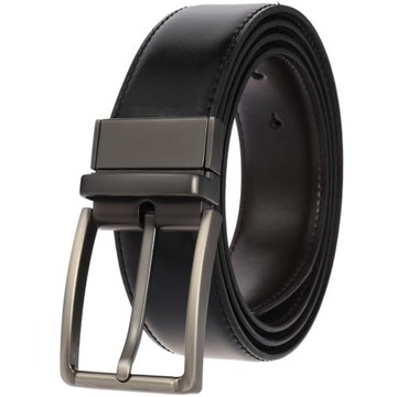 高檔有洞針眼休閑男可卸真皮腰帶